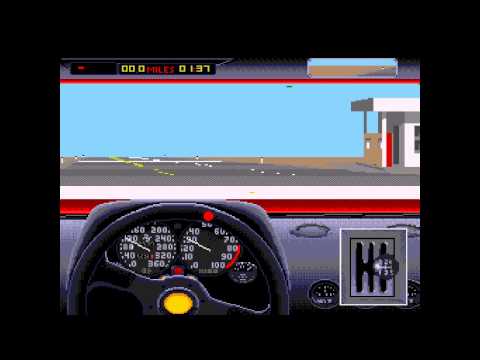 Test Drive II: The Duel ... (Sega Genesis) Gameplay