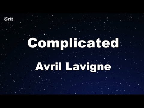 Complicated - Avril Lavigne Karaoke 【No Guide Melody】 Instrumental