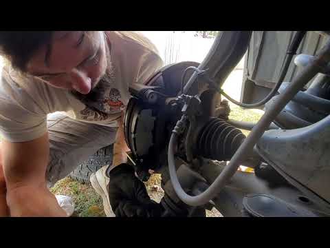 Nissan Armada front brake pad replacement
