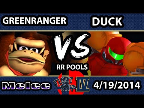 Fight Pitt IV - Green Ranger (Donkey Kong) Vs. Duck (Samus) - Pools