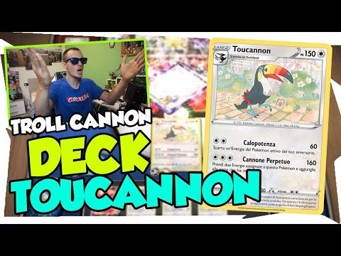 😂CANNONE PERPETUO |TROLLATA ASSICURATA😂 DECK TOUCANNON |MAZZO POKEMON|VIVID VOLTAGE POKEMON TCGO ITA