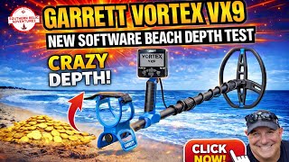 Garrett Vortex VX9 9.13 Update Beach Depth Test