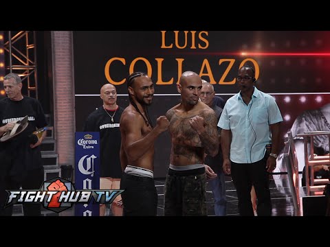 Keith Thurman vs. Luis Collazo full video-Complete weigh in + face off video