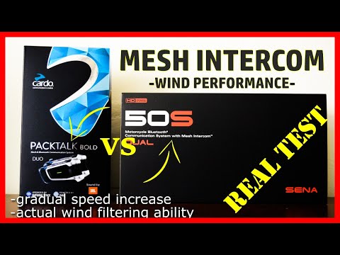 Cardo PACKTALK Bold vs SENA 50S - Mesh Intercom Quality