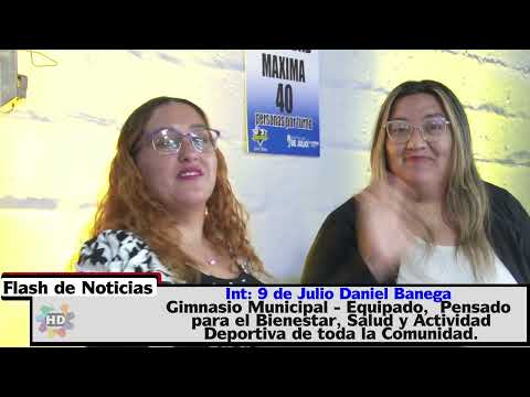 Daniel Banega Inauguro el Unico Gimnasio Municipal de San Juan