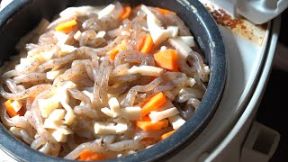 入れて炊くだけ! だしを使ってたけのこご飯作ってみた