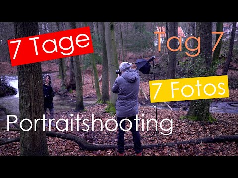 7 Tage, 7 Fotos-Challenge | Tag 7 - Portrait Shooting, entfesselt Blitzen im Wald | HSS