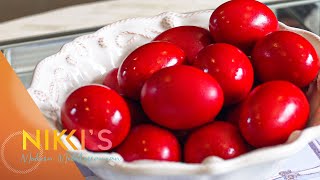 How to Dye Greek Red Easter Eggs
