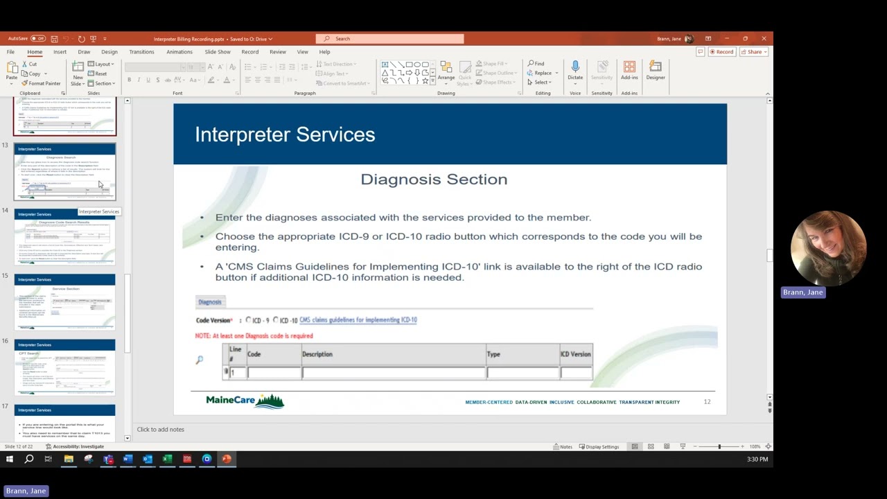 Interpreter Billing Provider Training Video