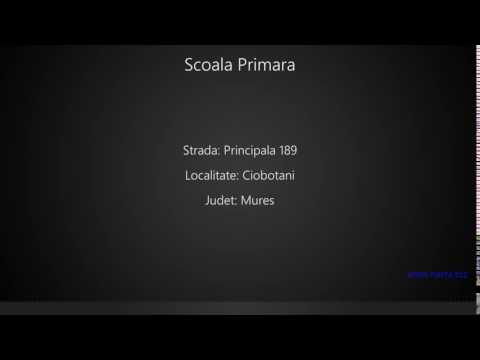 Scoala Primara Ciobotani