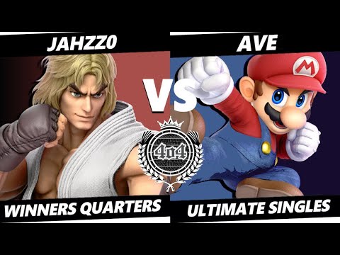 4o4 Smash Night 60 - InC| Jahzz0 (Ken) vs GUMP2| Ave~ (Mario) - Winners Quarter-Final
