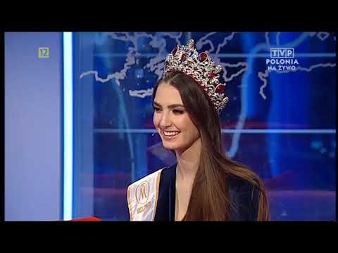 Miss Polski 2019 w programie Halo Polonia mówi o prezentacji sukien ślubnych MS MODA w Chicago.