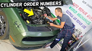DODGE CHALLENGER 3.6 V6 CYLINDER NUMBERING ORDER, WHERE IS CYLINDER 1 2 3 4 5 6