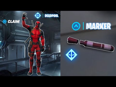 Claim Deadpool Skin Now (Deadpool Week 6 Challenges - Find Deadpool's Big Black Marker) Fortnite