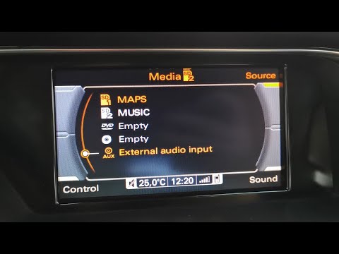 Audi A4 B8 - How to activate the AUX External audio input
