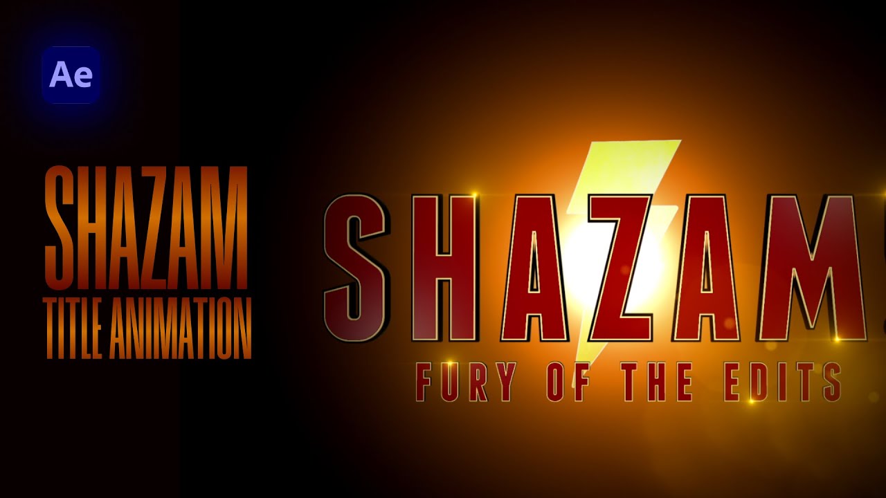Shazam! Fury of the Gods Title Card | After Effects 4K (Free Project File)
