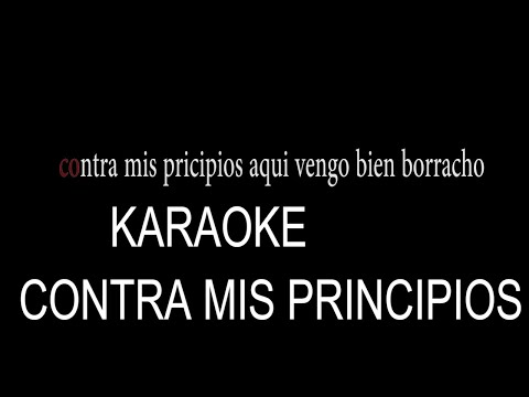 KARAOKE CONTRA MIS PRINCIPIOS -de LENNIN RAMIREZ-KARAOKE