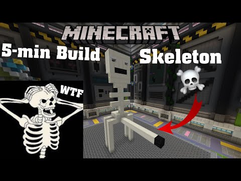 EPIC Minecraft 5-min Skeleton Build!