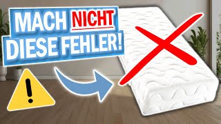 MATRATZEN kaufen: ❌ Vermeide diese 5 Fehler! ❌