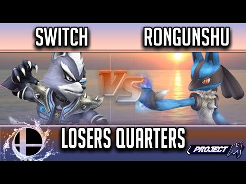Switch (Wolf) vs Rongunshu (Lucario) - Smash 'N' Splash 4 PM Losers Quarters
