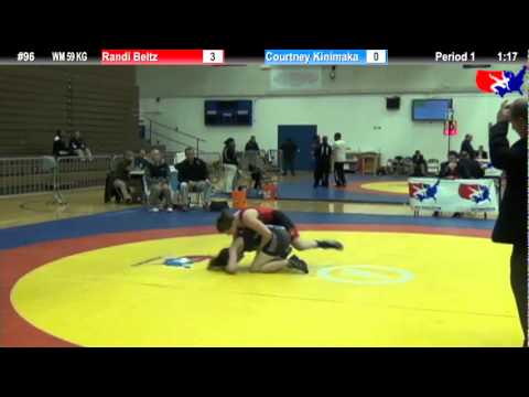 2012 DSMI WM 59 KG Cons. Semi: Randi Beltz (MVWC) vs. Courtney Kinimaka (Lindenwood)