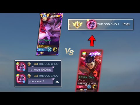 CHOOU VS TOP 1 GLOBAL MYANMAR CHOU (1000💎 WHO WIN?)