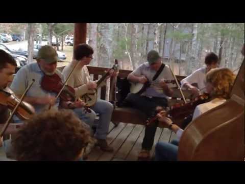 Cabin #3 Porch oldtime music jam - Breaking Up Winter festival 2012
