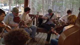 Cabin #3 Porch oldtime music jam - Breaking Up Winter festival 2012