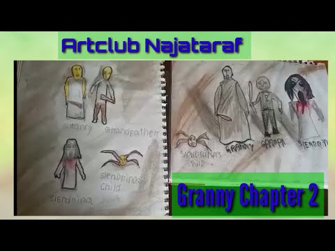 How To Draw Granny || Granpa || Slendrina The Cellar || Chapter 2 || Step By Step