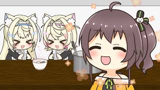 【手描き】あずいろ食堂を満喫するまつり【ホロライブ/夏色まつり/フワモコ/風真いろは/AZKi】