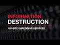 Watch your documents being destroyed! PROSHRED Security | Information destruction at your door.