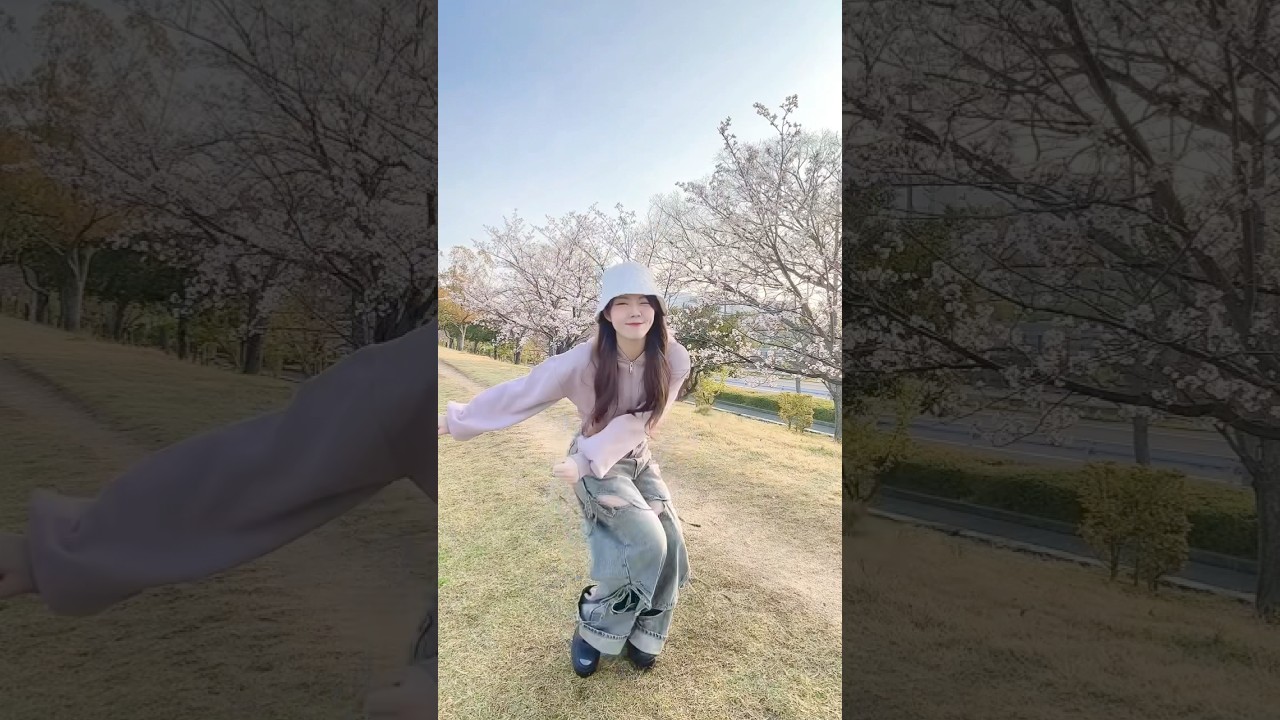 勇気出してぼっちお花見来たらあんま咲いてなかったwww #踊ってみた #shorts