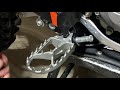 How to remove and install foot pegs