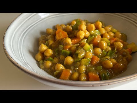CURRY DI CECI E VERDURE - RICETTA SVUOTA FRIGO - contro lo spreco