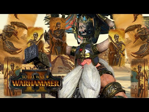 Skeletons Are SLOW - Tomb Kings vs Dwarfs // Total War: WARHAMMER II Multiplayer