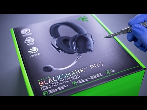 Razer Blackshark V2 Pro Wireless Gaming Headset Unboxing - ASMR