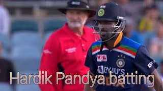 Hardik Pandya batting today  Ind vs Aus 2nd T20 ma