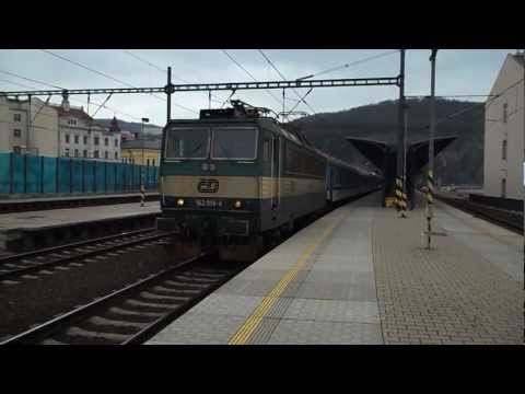 Odjezd vlaku R 783 (ČD 162.019) - Ústí nad Labem hl.n., 21. 3. 2013