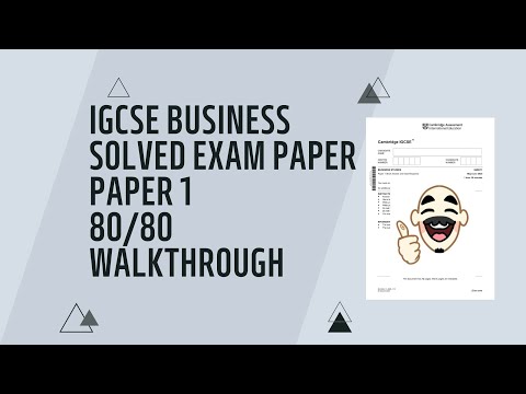 IGCSE Business studies paper 1 solved (May/June 2020 11)