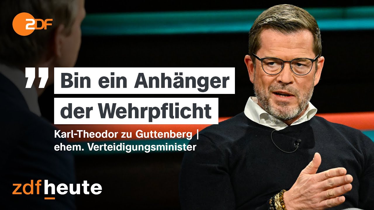 Ex-Verteidigungsminister zu Guttenberg: Wehrpflicht wieder einführen |Markus Lanz vom 17. April 2025