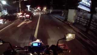 preview picture of video 'CPI SM 250cc review - first ride & crash - GoPro night test - Taipei YangMingShan mountain'