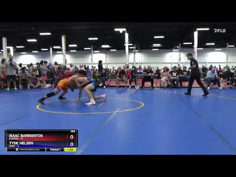 165 Lbs Round 3 (8 Team) - Isaac Barrientos, Illinois Vs Tyde Nelsen, Iowa B0ea