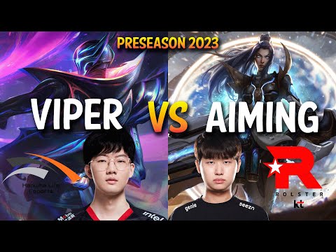 HLE Viper vs KT Aiming - JHIN vs CAITLYN ADC - KR Ranked
