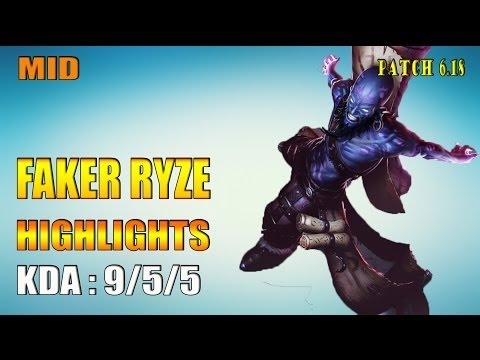 SKT T1 Faker Ryze vs Karma Mid lane - Highlights (September 10, 2016)
