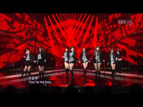 [111127] SBS 인기가요 Inkigayo 티아라 T-ara Cry Cry