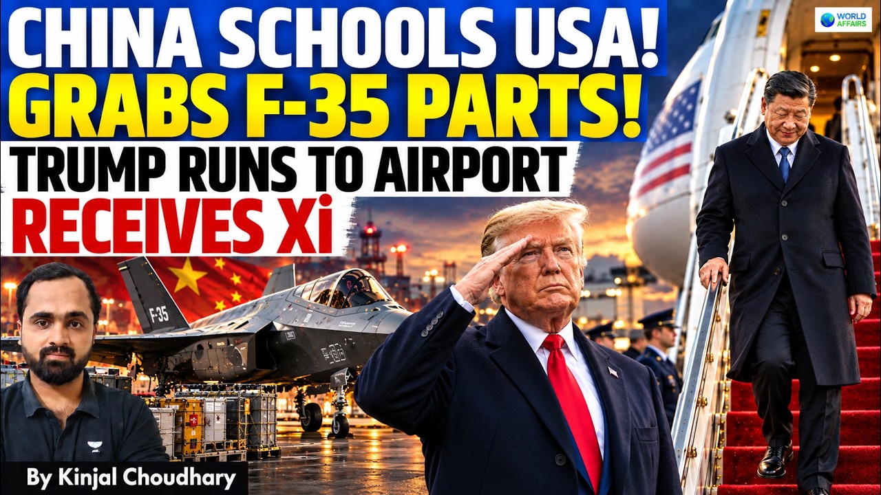 AMERICA BOWS TO CHINA, THREATENS INDIA | Trump-Xi Truce, F-35 Parts Held, 100% Tariff Clock | Kinjal