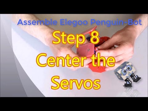 Assemble Pre Production Penguin-Bot Arduino Robot KIT Step 8: Center The Servos