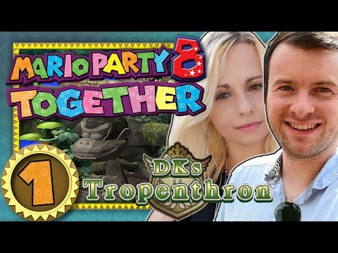 MARIO PARTY 8 TOGETHER 🎲 #1: The final Hudson Party with Juli! Start on DK's Tropical Throne