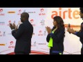 Milkha Singh Bipasa Basu Flagged Off Airtel Delhi Half Marathon 2013
