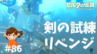 剣の試練の序位リベンジ戦！へたれリンクにはクリアできない【ゼルダの伝説ブレスオブザワイルド女性実況】～今日もゼルダを救えない#86